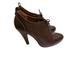 Levi's Shoes | Levis Brown Leather Lace Up Ankle Bootie Heel Made In Portugal Size 8 | Color: Brown | Size: 8