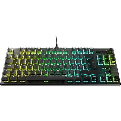 ROCCAT Gaming-Tastatur ""Vulcan Pro" TKL, mechanische, lineare Tasten" Tastaturen grau (anthrazit)