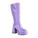 KKvoPiQ Sock Sexy Boots The Overpressure Boots Thick Leopard High Knee Heel Women's Boots Sneaker Shoes Women Black 40, A purple, 8 UK