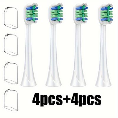 TEMU 4pcs Bristle Toothbrush For , Includes 4 -