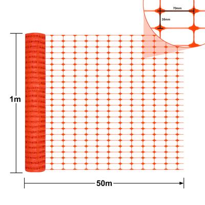 TEMU Wire Mesh Fence 100cm High Pe Plastic Rabbit Wire Cuttable Orange Mouse Fence Fences Wire Mesh Lengths Image