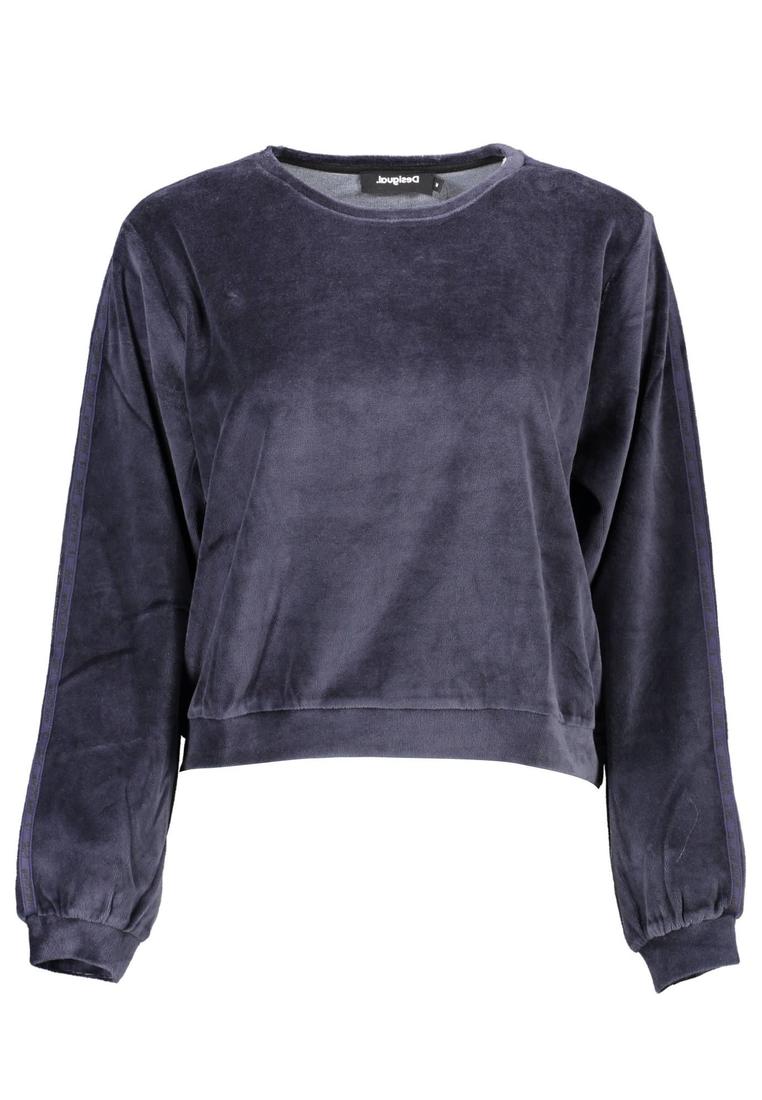 Desigual Damenbluse aus blauem Baumwollstoff Image