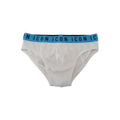 Dsquared² Herren Weiße Icon Logo Baumwoll-Stretch Slips Image