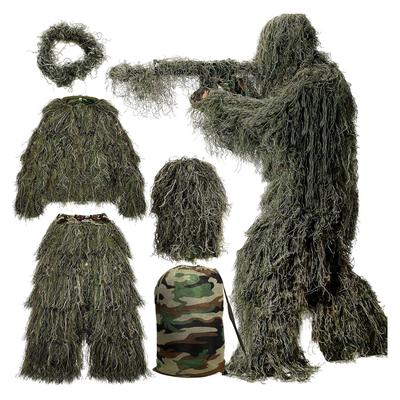 DoCred 5 in 1 Ghillie Suit, 3D Camouflage Hunting Apparel