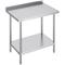 Table de Travail en Acier Inoxydable 61x91,4x91,4 cm, Table de Preparation des Aliments Durable,