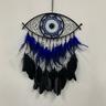 Dream Catchers Evil Eye Dream Catcher Wall Decor Hand-Woven Macrame Dream Catcher Bringing You Good Luck Perfect Decoration for Home Office Cafe