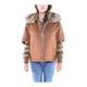 Moorer, Light Jackets, female, Brown, S, Short Wool Coat with Detachable Down Pegasus