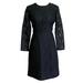 J. Crew Dresses | J. Crew Women Black Lace Ls Keyhole Back Button Neckline Sheath Dress Sz 10 Nwt | Color: Black | Size: 10