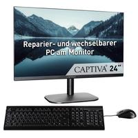 CAPTIVA All-in-One PC All-In-One Power Starter I85-121, schwarz, ohne Betriebssystem, 16 GB RAM 2000 GB SSD, Computer