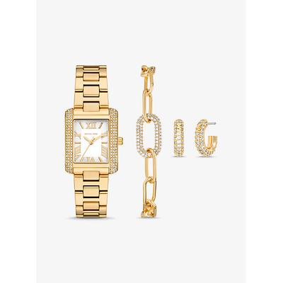 Michael Kors Petite Emery Gold-Tone Watch and Jewelry Gift Set Gold One Size