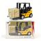 TEMU Simulation Engineering Pull Back Forklift Liftable Forklift Model Toy Car