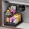 TEMU 2-tier Slide-out Kitchen & Bathroom Organizer - Sturdy Metal, Multi-functional Under Sink Storage Shelf With Quiet Pull-out Design, Floor Standing, Countertop, Household