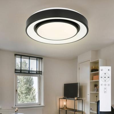 Globo - led Deckenleuchte Deckenlampe led Farbwechsel mit Fernbedienung rund dimmbar 38 cm, mit cct Image