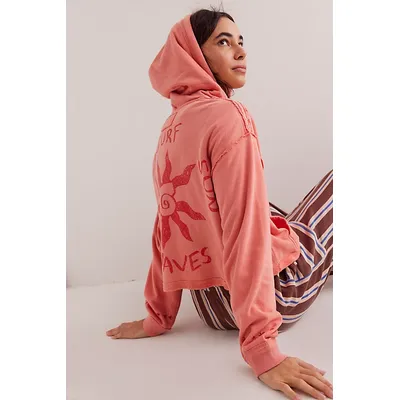 We The Free Mermaid Hoodie at Free People in Pink Combo, Size: Small