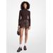 Michael Kors Leather Mini Skirt Brown 4