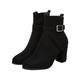 Wide Calf Knee High Boots Womens Shoes Size 8 Ladies Solid Color Pearl Bow Trim Inner Heightening Fashion Mid Boots Wide Calf Knee High Boots Womens Shoes Size 8 (Black, 6)