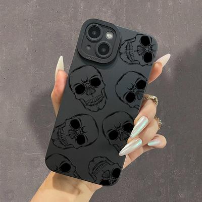 TEMU Gray Head Graphic Silicone Phone Case For Iphone 14/13/12/11 Pro Max/xs Max/x/xr/8/7/6/6s Mini/plus/2022 Se, Gift For Birthday, Girlfriend, Boyfriend, Friend Or Yourself, Anti-fall Silicone Case