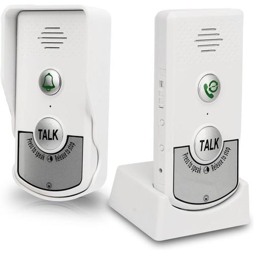 Interphone sans Fil, IP54 Système D'interphone sans Fil Bidirectionnel étanche, Sonnette sans Fil