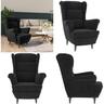 Fauteuil noir velours - fauteuil - fauteuils - Home & Living - Noir