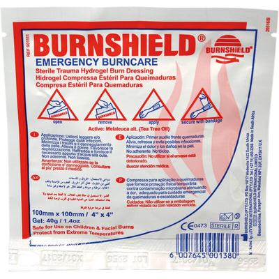 Pack Services - Burnshield Brandwundenverband, Kompresse, 10 x 10 cm