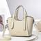Damen Handtasche PU-Leder Casual Täglich Langlebig lichter Ocker Schwarz Elfenbein