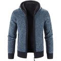 Per uomo Cardigan Maglione Giacca maglione Maglia Color Block Con cappuccio Fantastico Informale Abbigliamento Inverno 8865 grigio scuro 8865 grigio chiaro S M L