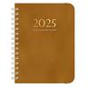 2025 PU pelle calendario planner notebook A5 fogli mobili spirale settimanale planner elastico notebook