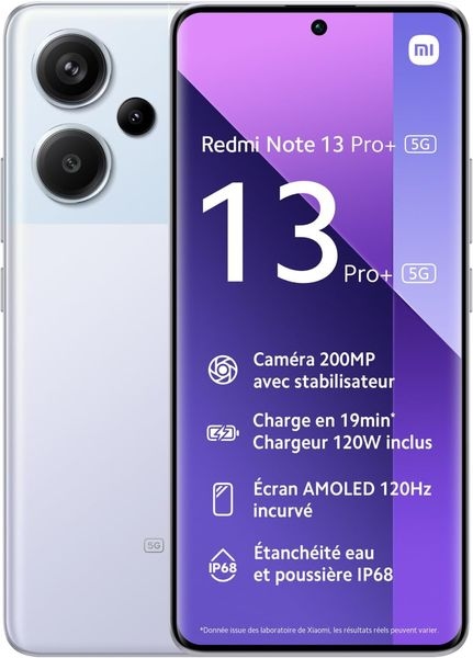 Xiaomi Redmi Note 13 Pro+ 5G 12GB RAM 512GB Dual Sim Lila EU