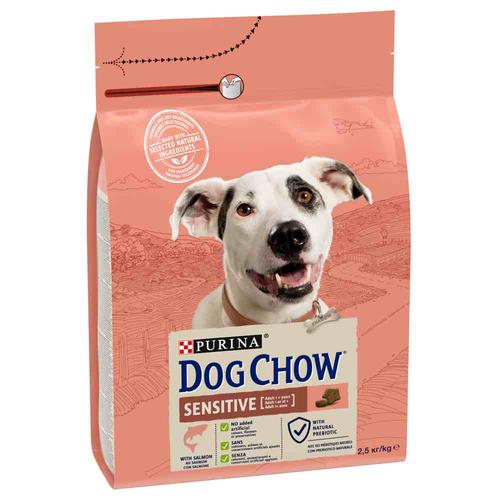 Sparpaket: 2x 2,5kg PURINA Dog Chow Adult Sensitive Lachs Hundefutter trocken