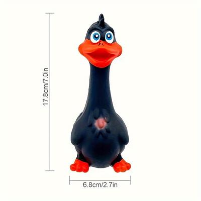 TEMU Durable Latex Squeaky Dog Toy - Cartoon Design, Chew-resistant For All Breeds, Effects