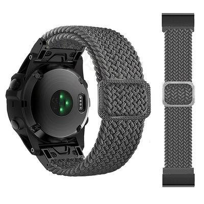 Watch Band for Garmin Fenix 7 7X 6 6X Pro Epix Pro 47mm 51mm Instinct 2X Approach S70 47mm S62 S60 Forerunner 955 945 Epix Marq Descent Quatix 22mm 26mm Nylon Replacement Strap 22mm 26mm Braided