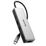USB Hub USB Adapter with 10G USB 2.5G Ethernet 100W charging for MacBook/HP/iPad/iPhone 15/15 Pro