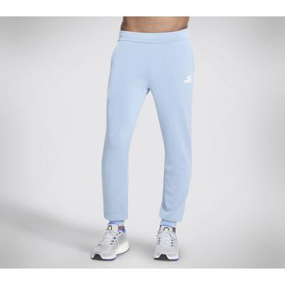 Skechers Men's Skech Cloud Elevate Jogger | Size Large | White/Blue | Polyester/Modal/Spandex