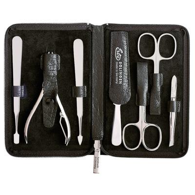 ERBE Maniküre Set 'Buffalo', braun, 7-tlg. Etui Bügeletui in schwarz Image