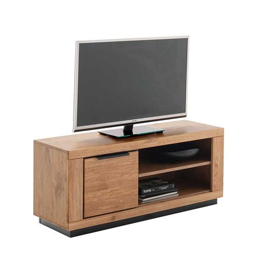 TV Board in Wildeichefarben MDF und Massivholz