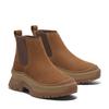 Chelseaboots TIMBERLAND "ROXIE LANEMID CHELSEA BOOT", Damen, Gr. 41,5, braun (rust nubuck), Leder, sportlich, Schuhe, Stiefelette, Winterschuhe, Ankle Boots