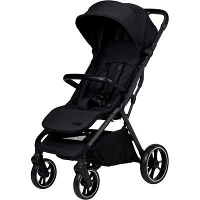 Kinder-Buggy MOON "ZAC", Baby, schwarz (onyx), Polyester, Kinderwagen, inkl. Tragetasche und Regenschutz