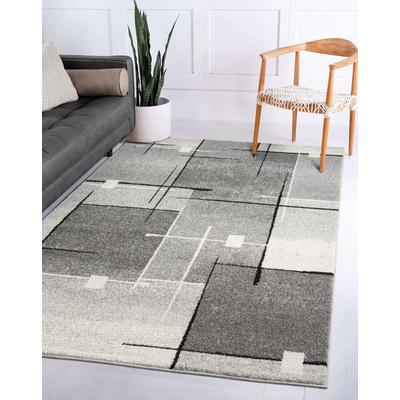 Teppich THE CARPET "Pearl", grau, B:240cm H:11mm L:330cm, Polypropylen, Teppiche, moderner dichter Wohnzimmer Teppich Konturenschnitt Image