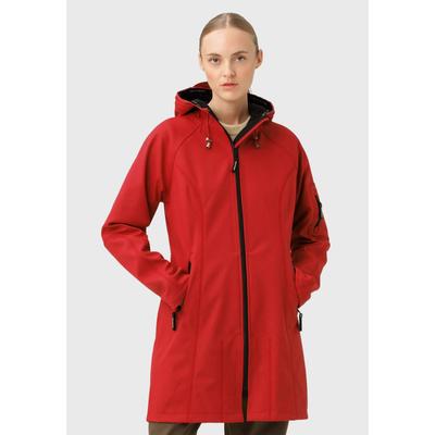 Softshelljacke ILSE JACOBSEN "RAIN37" Gr. 34, bunt (fire) Damen Jacken Atmungsaktiv, Kapuze, wasserdicht, leicht, YKK 2-Wege Reißverschluss