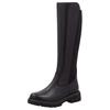 Stiefel REMONTE, Damen, Gr. 36, XS-Schaft, schwarz, Leder, Lederimitat, Elastischer Einsatz, unifarben, klassisch, Schuhe, Blockabsatz, Businessmode, Langschaftstiefel, Schafthöhe ca. 37 cm