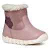 Winterboots GEOX "B IUPIDOO GIRL B", Kinder, Gr. 22, rosa, Synthetik, Glitzer, casual, Schuhe, Klettstiefel, Babystiefel Winterstiefel mit Warmfutter