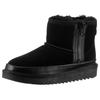 Winterboots ARA "ALASKA", Damen, Gr. 42, schwarz, Veloursleder, Lammfell, unifarben, sportlich, Schuhe, Schlupfboots, Snowboots mit Anziehlasche, H-Weite (sehr weit)