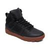 Sneakerboots DC SHOES "PURE HIGH-TOP WR BOOT", Gr. 47, schwarz (schwarz, gum), Leder, unifarben, sportlich, Schuhe, Winterschuhe, Winterboots, Schnürboots, Wintersneaker