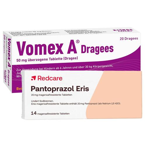 Vomex® Dragees + Redcare Pantoprazol Eris 20+14 St Set