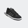 Sneaker ADIDAS SPORTSWEAR "RAPID COURT LOW", Gr. 48, schwarz (core schwarz, carbon, cloud weiß), Leder, Synthetik, sportlich, Schuhe