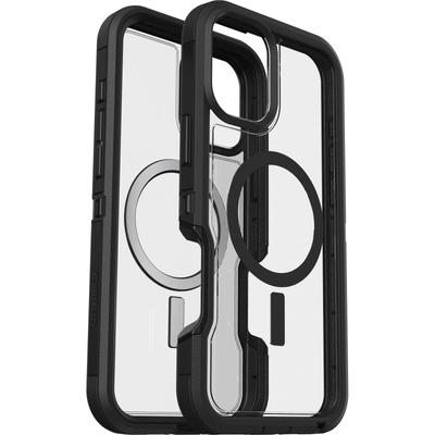 OTTERBOX Handyhülle "Defender XT mit MagSafe für Apple iPhone 16 Plus", schwarz (transparent, schwarz), B:11cm H:2cm T:2