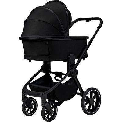 Kombi-Kinderwagen MOON "Resea+" schwarz (onyx) Baby Kinderwagen mit Sportsitz