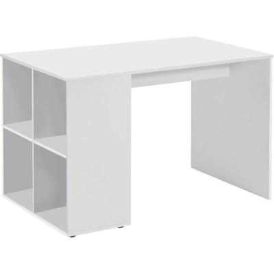 Schreibtisch mit Regal 117×73×75 cm Weiß FMD