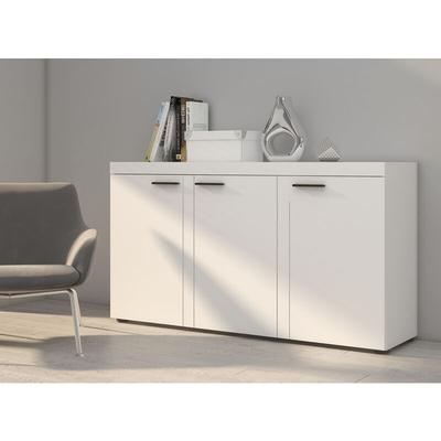 Sideboard rivay Anrichte Kommode 3 Türen klassisch 149 cm 3F Weiß - Furnix