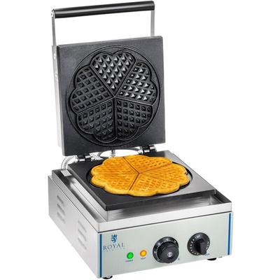Waffeleisen Waffelautomat Waffel Maker Herzform 1500W Timer Edelstahl Gastro Xxl Image
